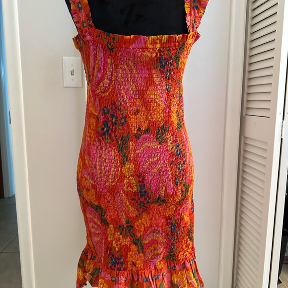 Farm Rio Floral Sleeveless Dress with Bow - Picture 5 of 6